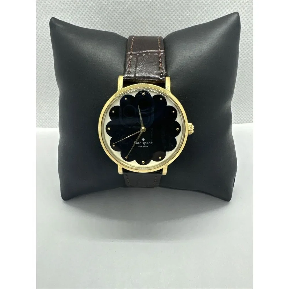 Kate Spade New York 0227 Women's Brown Leather Strap Analog Dial Watch JNA469